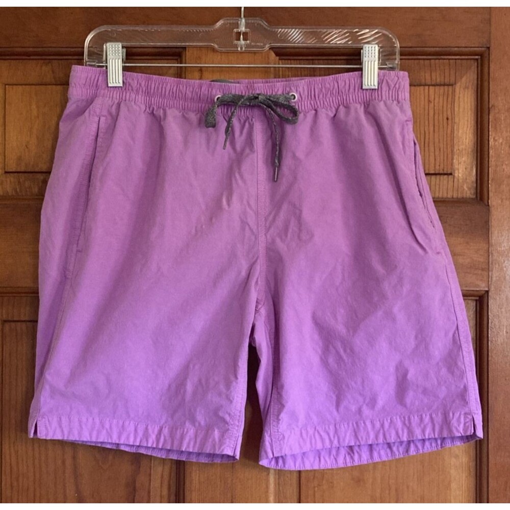 Bonobos Mens S 7 Inch‎ Inseam Lavender Anywhere Drawstring Shorts Pockets Beach
